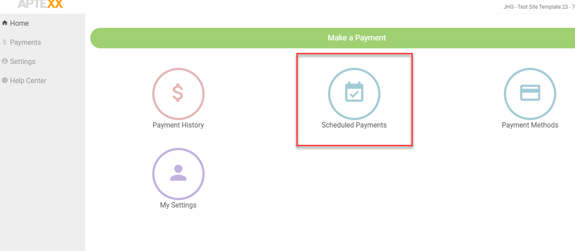 Resident- Modify a Scheduled Payment
