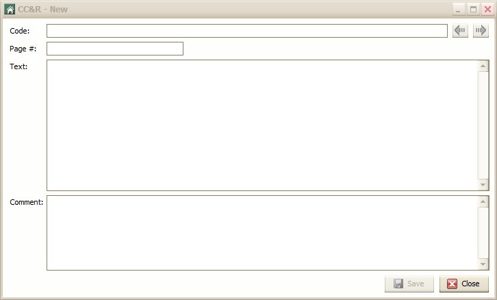 CC&R Entry and Linkage