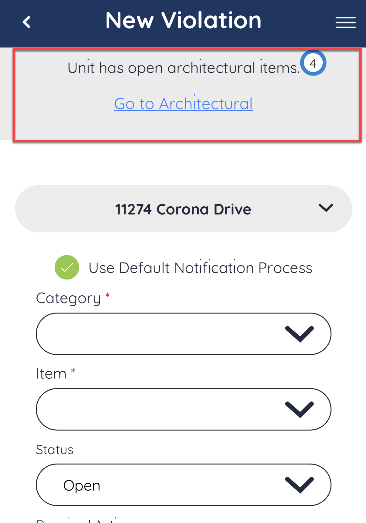 How to View, Update or Add a Violation