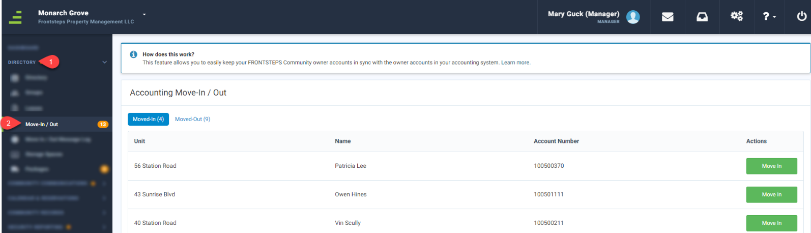 Manager- Community & Caliber: Adding a Tenant