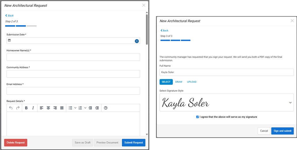Creating Global Architectural Request Forms