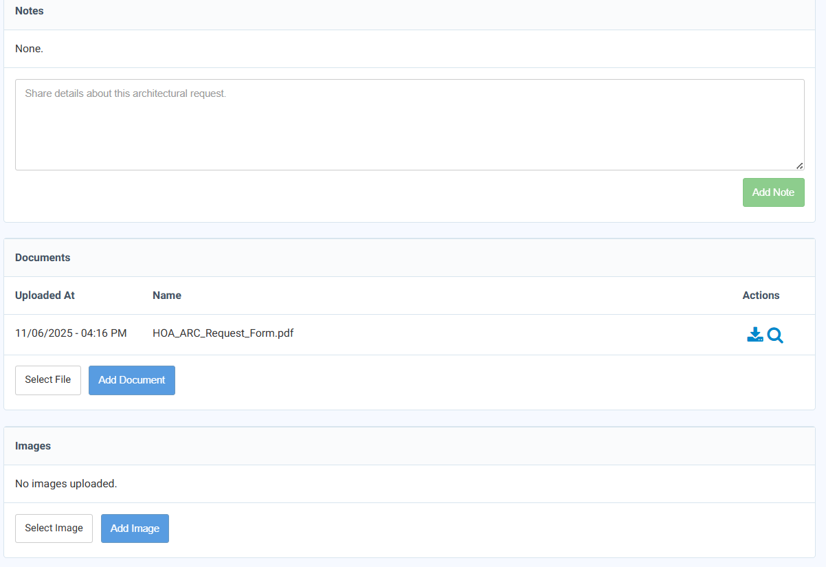 Resident: How to create and update Architectural Request