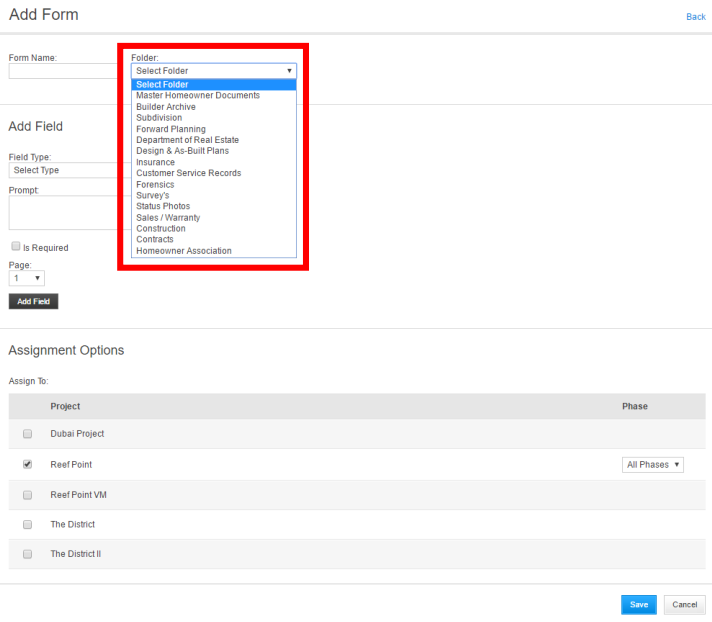 Admin - Creating a Form or Survey