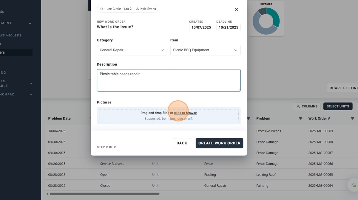 How To Create a New Work Order