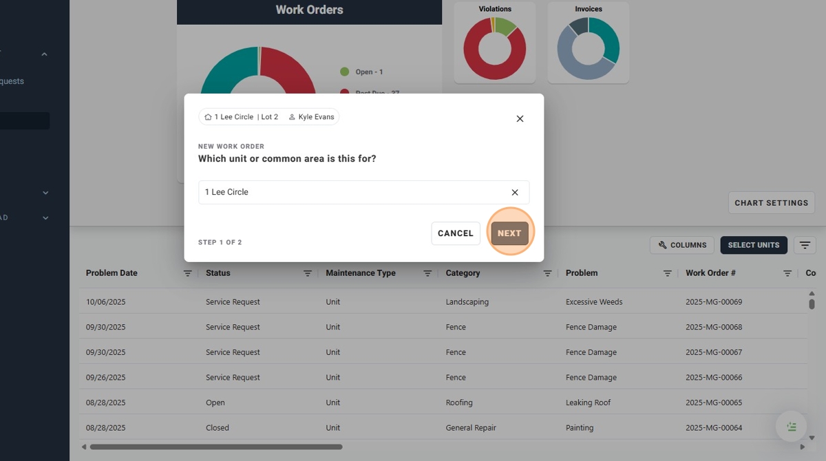 How To Create a New Work Order