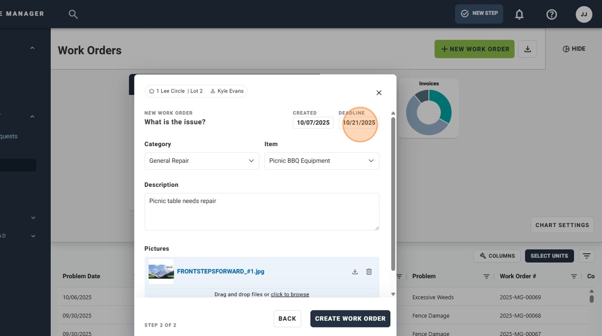 How To Create a New Work Order