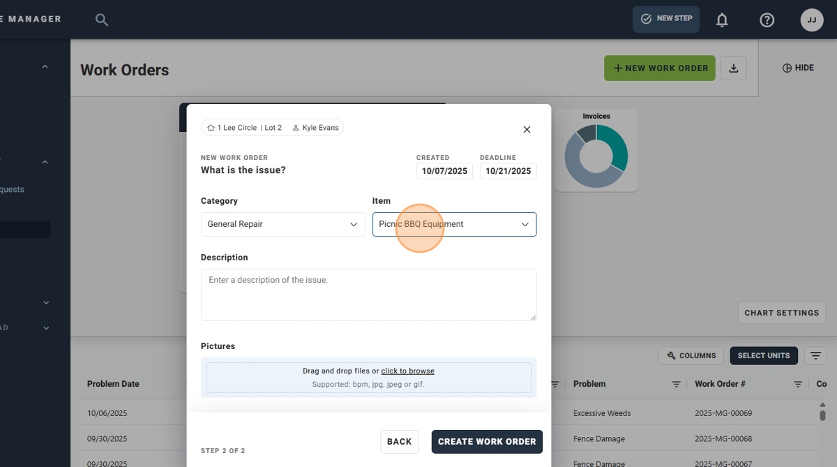 How To Create a New Work Order