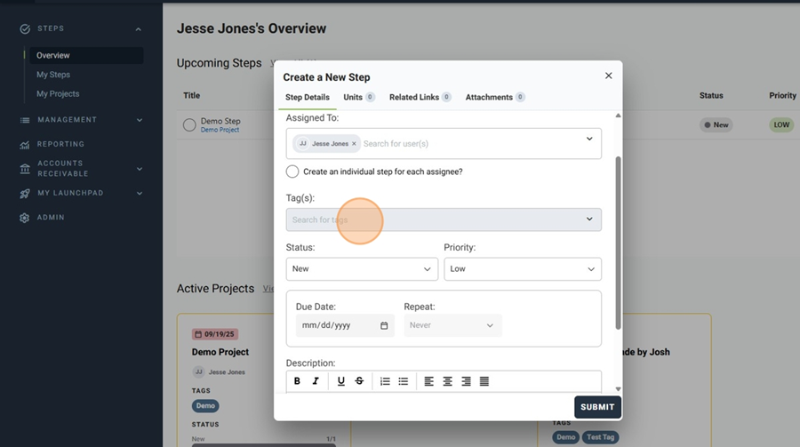 How To Create a New Step