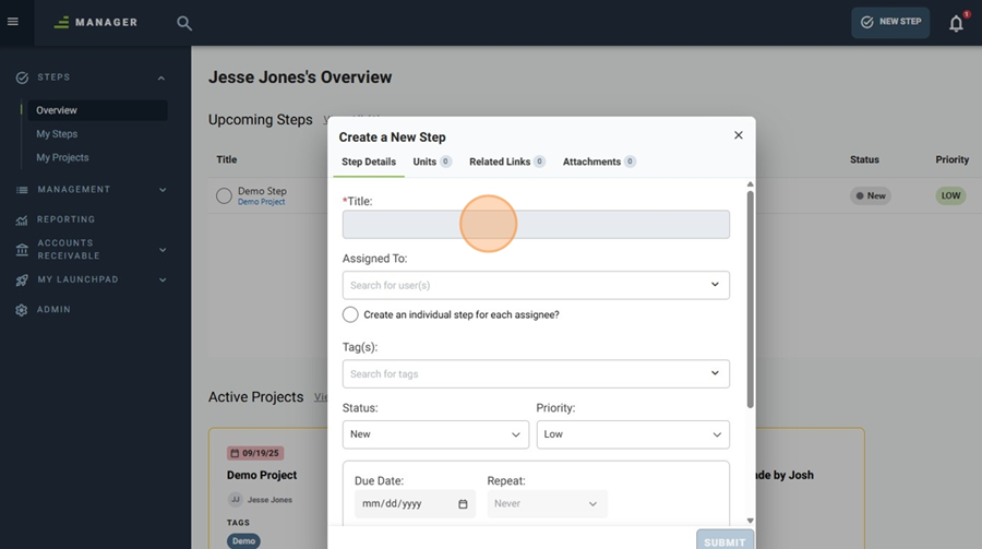 How To Create a New Step