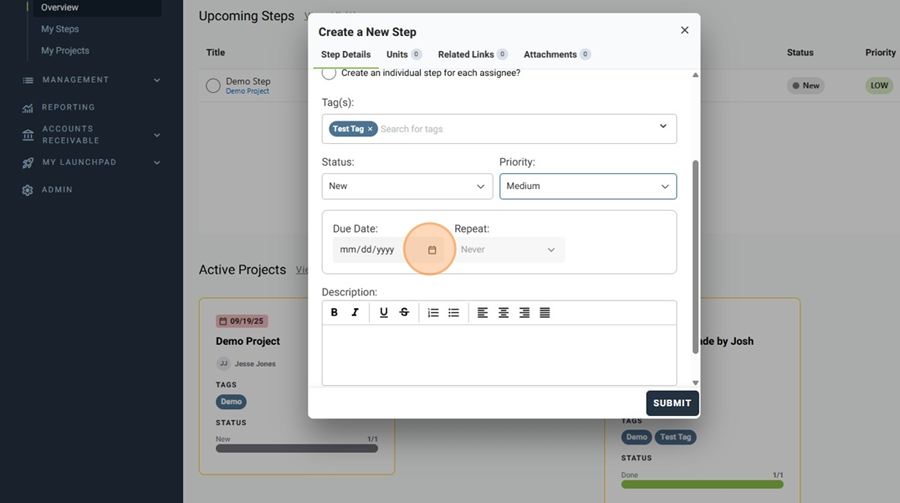 How To Create a New Step