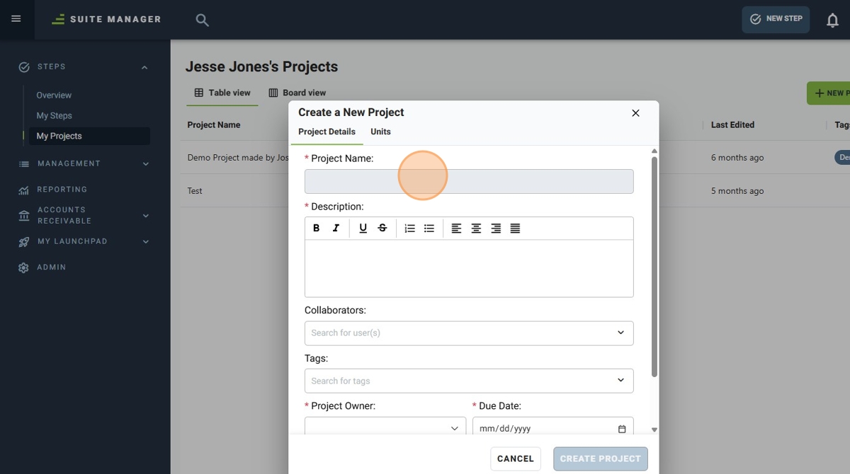How to Create a New Project