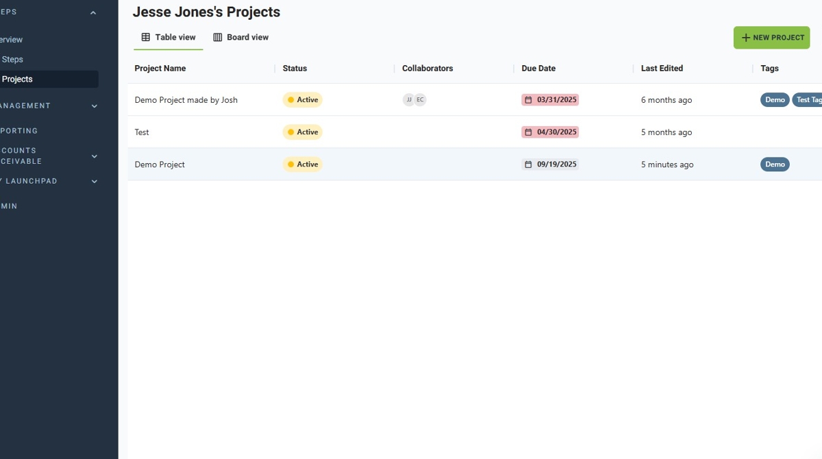 How to Edit a Project