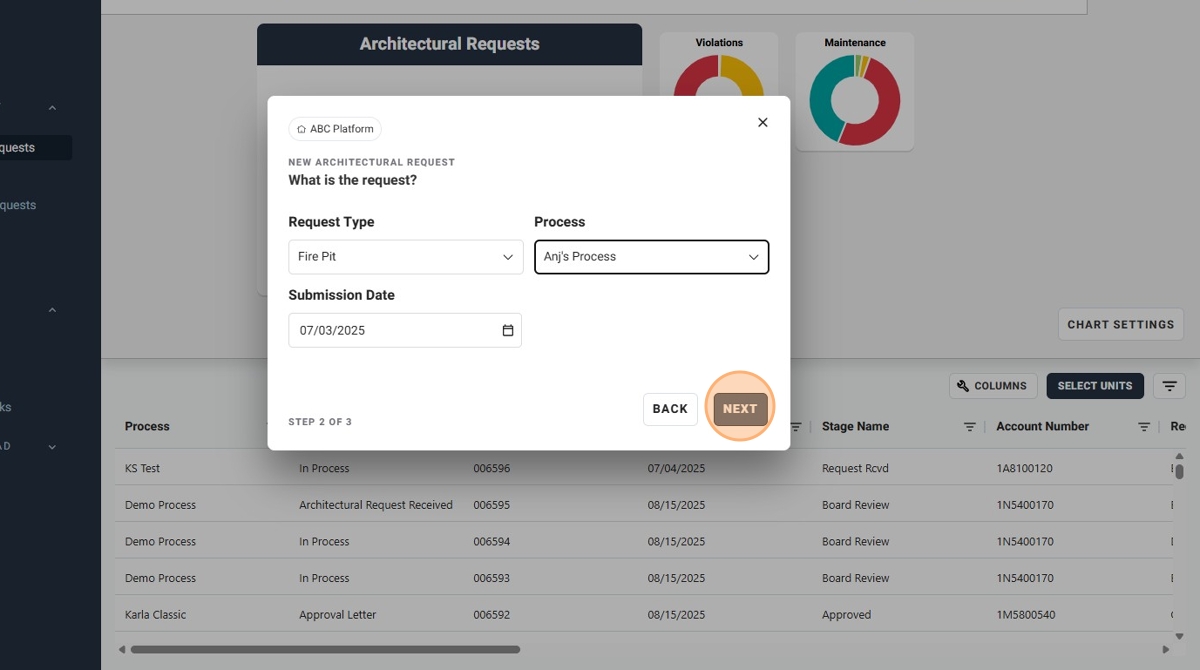 How To Create an Architectural Request