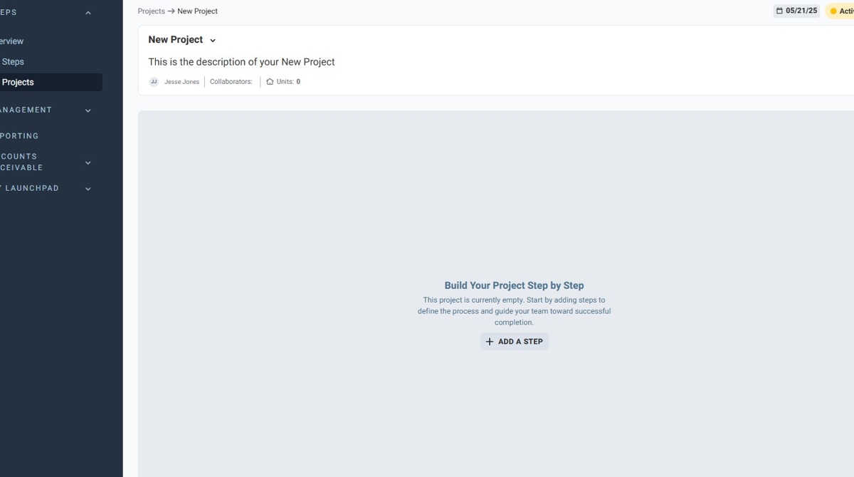 How To Add a New Step to a Project