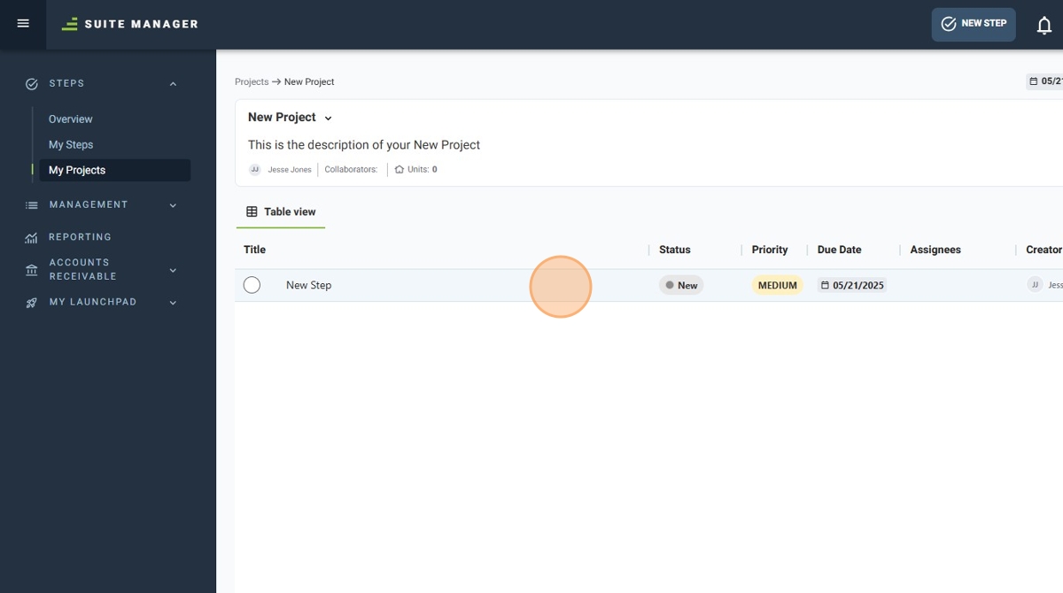 How To Add a New Step to a Project