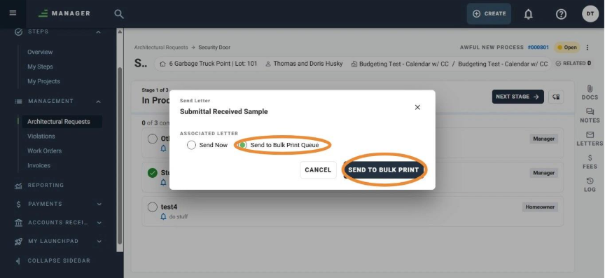 How to Send, Process, and Monitor Letters for Architectural Requests ...