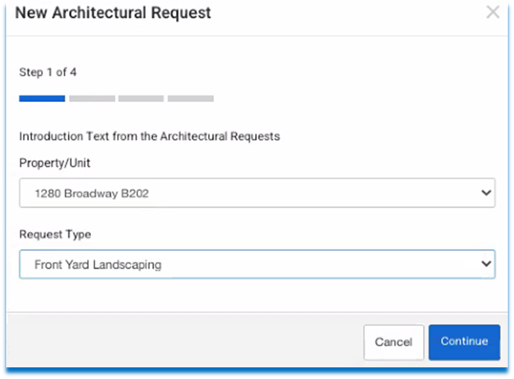 Resident- Architectural Change Request Guide - FRONTSTEPS Community